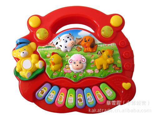 Farm Animal Piano Children&#039;s Electronic Keyboard Educational Baby Enlightenment Toys Infant Early Education Toys Wholesale