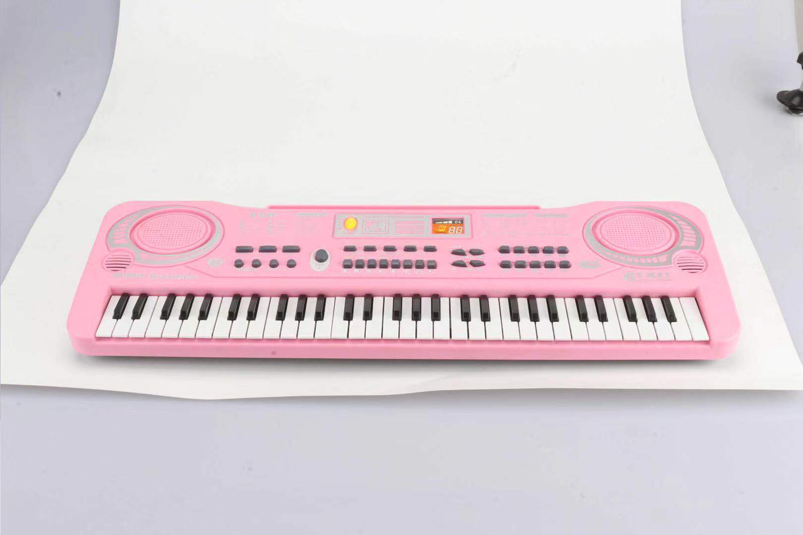 Children's Electronic Keyboard Musical Instrument 61 Key Multi-Function with Microphone Studio Educational Toy Gift Piano with Power Supply Children's Electronic Keyboard Musical Instrument 61 Key Multi-Function with Microphone Studio Educational Toy Gift Piano with Power Supply