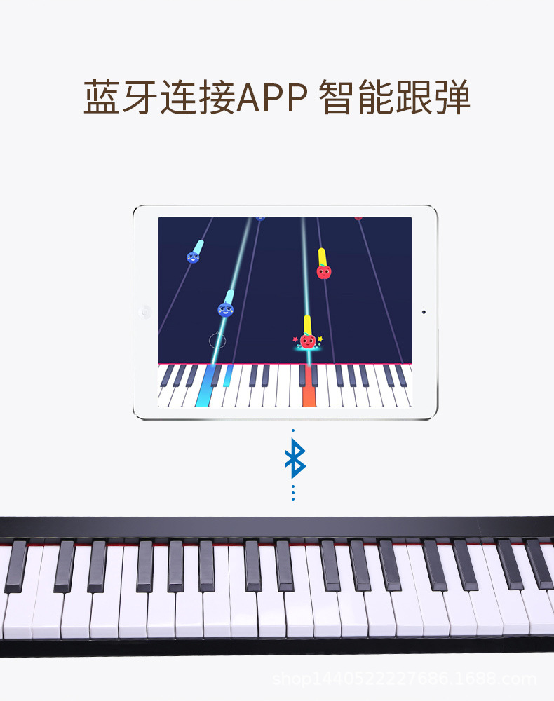 Folding Piano Electronic Keyboard 88 Key Hand Roll Electronic Keyboard Electronic Piano Adult Student MIDI Keyboard Entry Folding Piano Electronic Keyboard 88 Key Hand Roll Electronic Keyboard Electronic Piano Adult Student MIDI Keyboard Entry