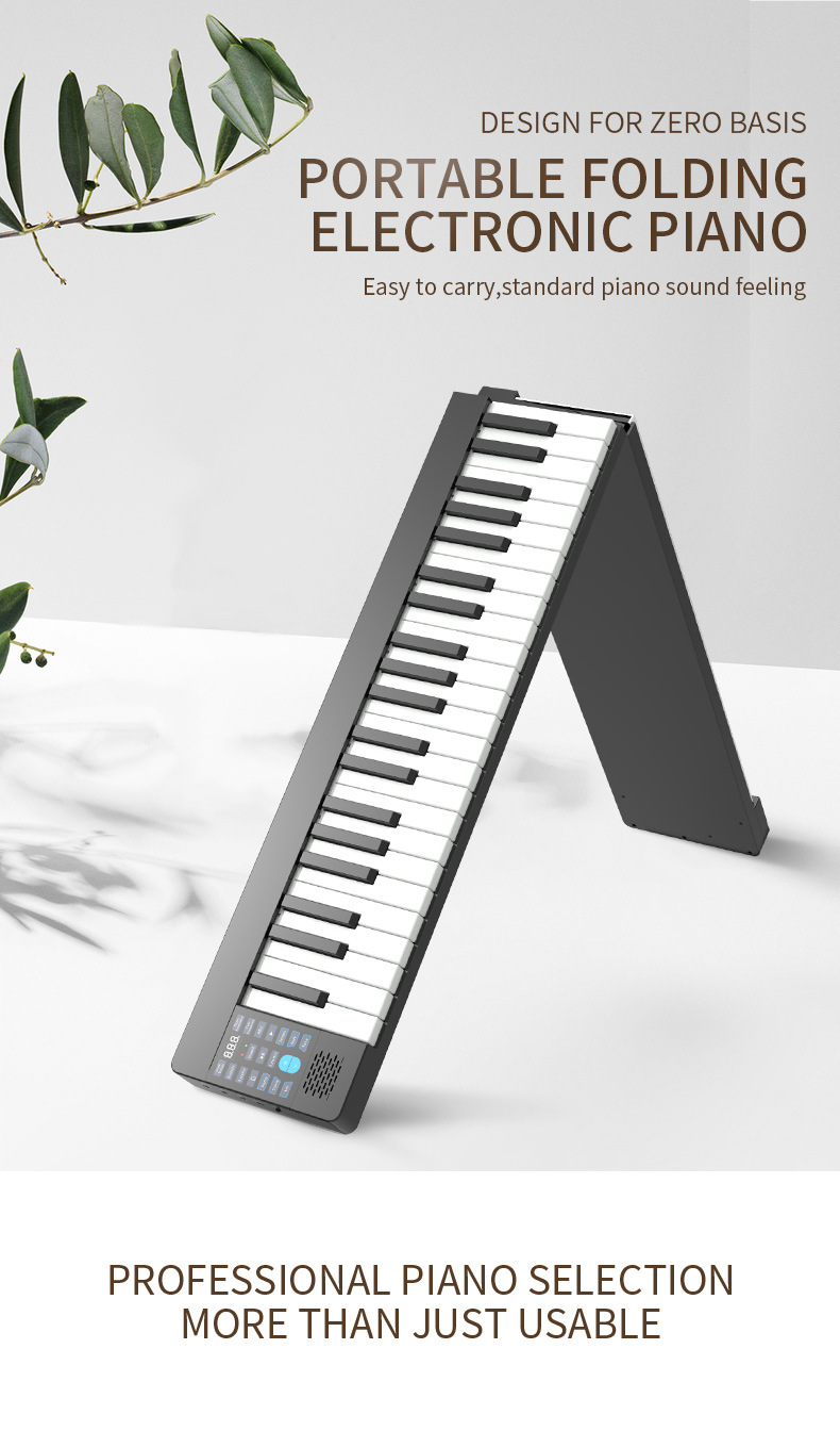 Folding Piano Electronic Keyboard 88 Key Hand Roll Electronic Keyboard Electronic Piano Adult Student MIDI Keyboard Entry Folding Piano Electronic Keyboard 88 Key Hand Roll Electronic Keyboard Electronic Piano Adult Student MIDI Keyboard Entry