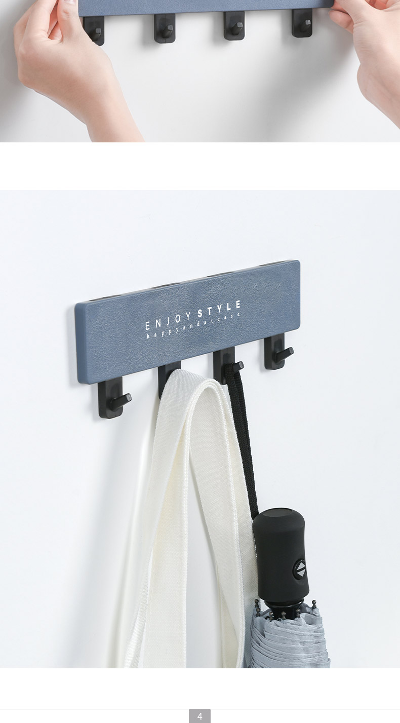 Simple Strong Adhesive Hook a Row of Long Modern Hang Clothes Key Wall Hanging Doorway Storage Shelf Load-Bearing Hook Simple Strong Adhesive Hook a Row of Long Modern Hang Clothes Key Wall Hanging Doorway Storage Shelf Load-Bearing Hook