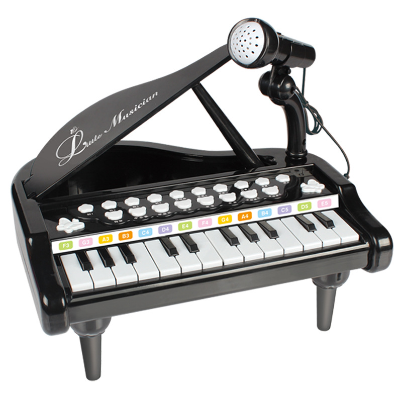 Children's Electronic Keyboard Early Education Musical Instrument with Microphone 24 Keys Piano Music Girl Toy 3-6 Years Old Children's Electronic Keyboard Early Education Musical Instrument with Microphone 24 Keys Piano Music Girl Toy 3-6 Years Old
