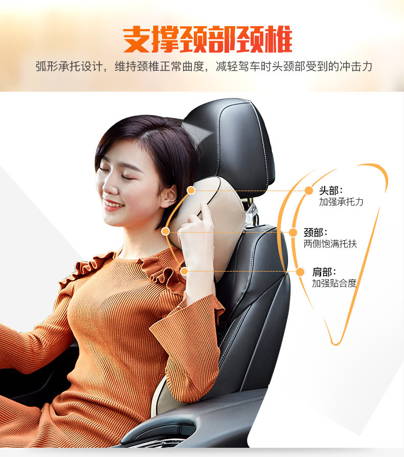 Automotive Waist Cushion Space Memory Foam Headrest Set Car Seat Cushion Back Four Seasons Office Massage Automotive Waist Cushion Space Memory Foam Headrest Set Car Seat Cushion Back Four Seasons Office Massage