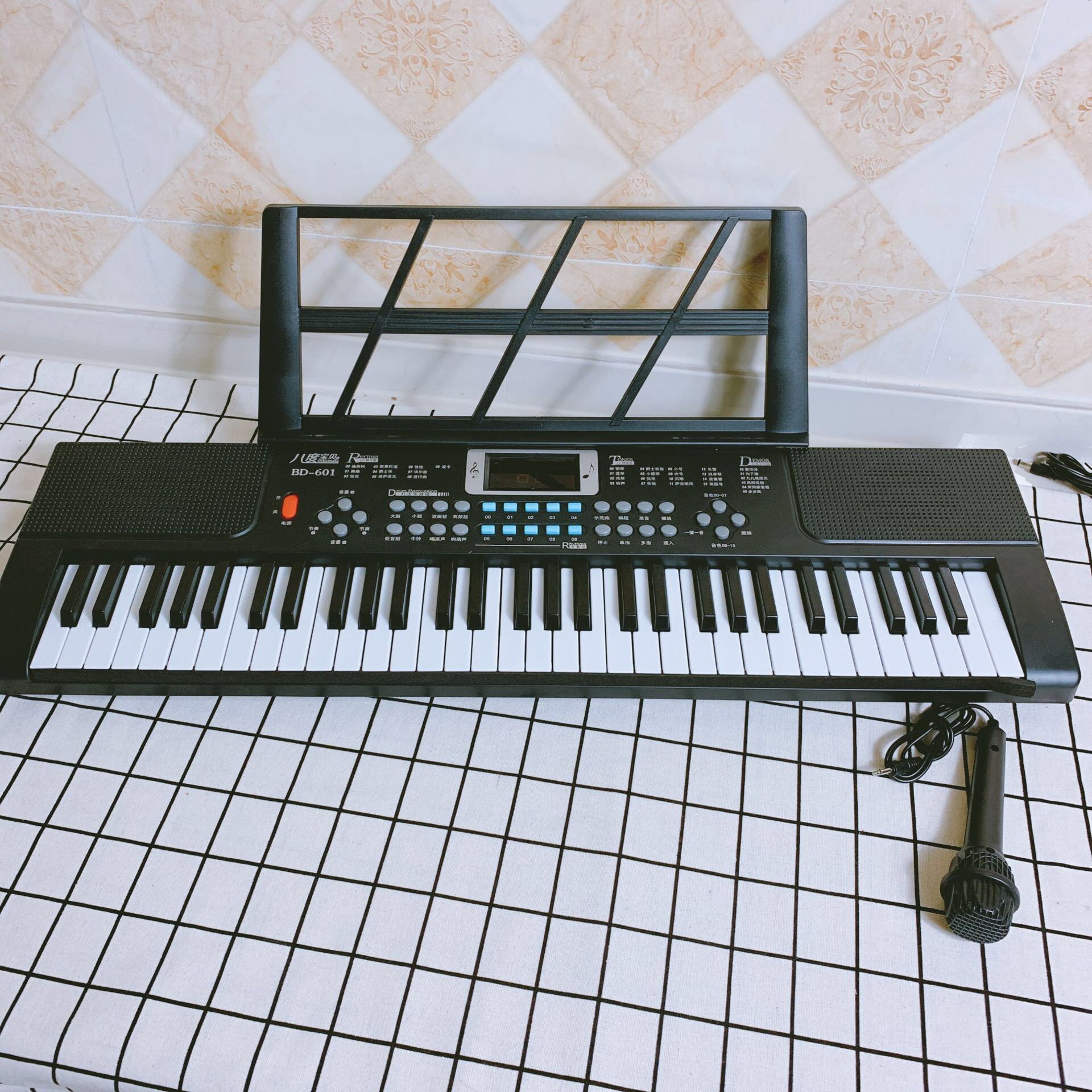 61 Key Children's Electronic Keyboard 69cm Music Toy Baby Piano BD-601 Octave Baby Electronic Organ Gift 61 Key Children's Electronic Keyboard 69cm Music Toy Baby Piano BD-601 Octave Baby Electronic Organ Gift