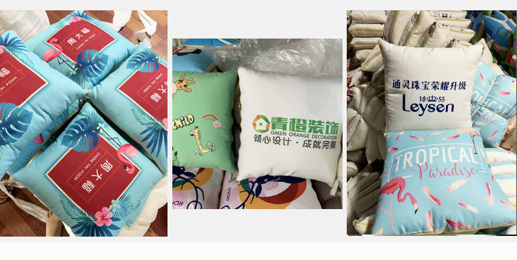 Cartoon Linen Style Tiger Year Pillow Blanket Multi-Functional Back Seat Cushion Quilt Advertising Gift Pillow Blanket Custom Logo
