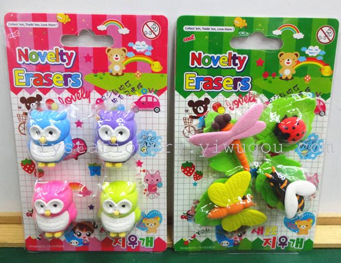 New animal Eraser nontoxic EN71 testing factory card outlet can be customized