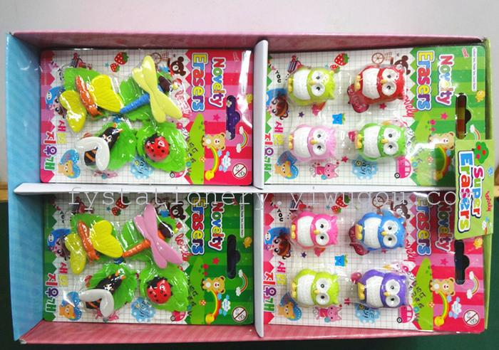 New animal Eraser nontoxic EN71 testing factory card outlet can be customized New animal Eraser nontoxic EN71 testing factory card outlet can be customized