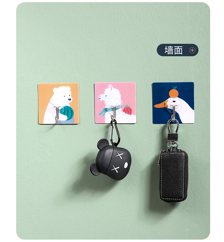 Punch-Free Hook Wall Screwless Kitchen Bathroom Creative Wall-Mounted Strong Adhesive Household Load-Bearing Sticky Purchase