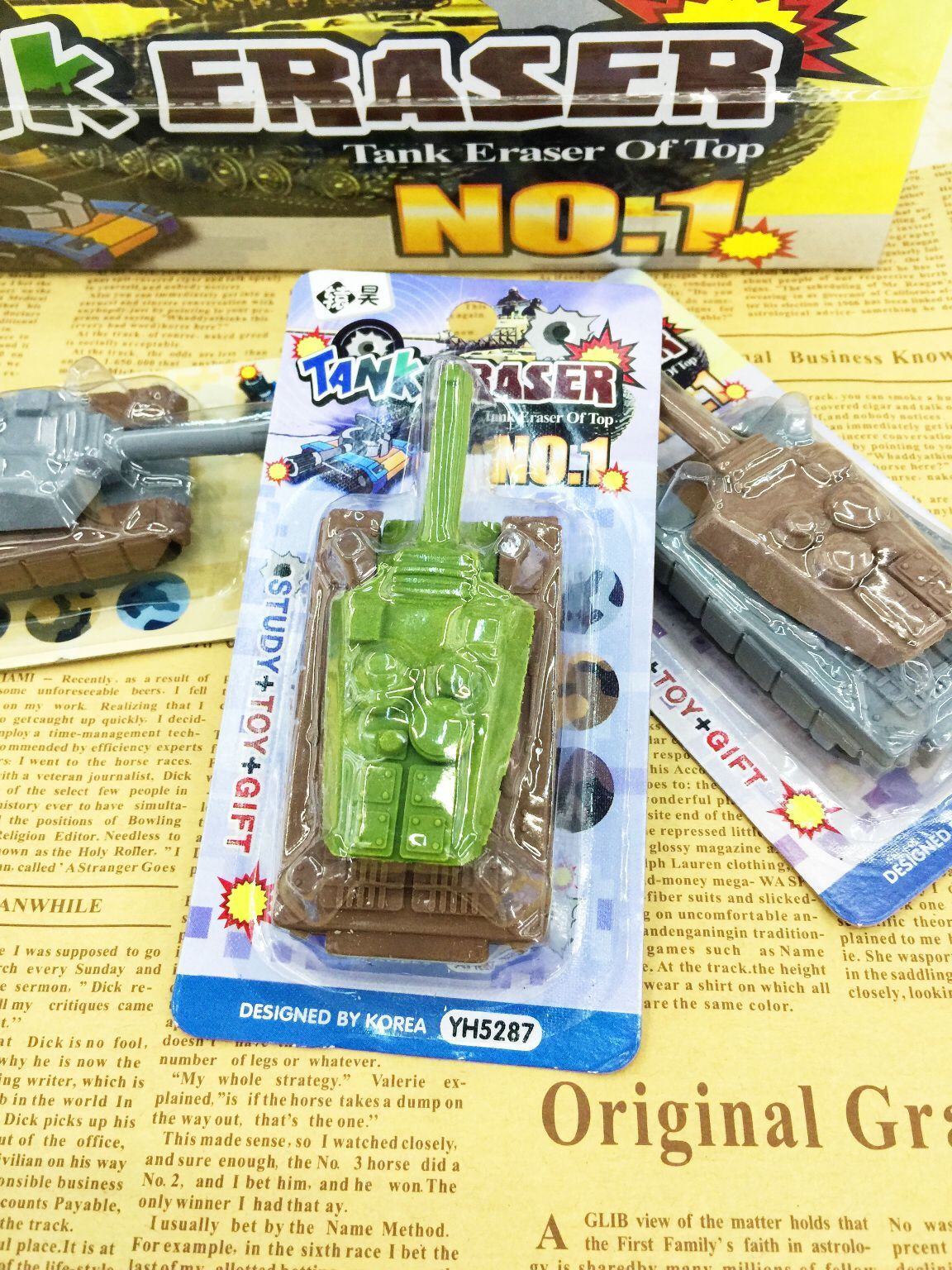 Korean Cute Cartoon Tank Eraser Detachable DIY Children&#039;s Creative Stationery Combination Wholesale