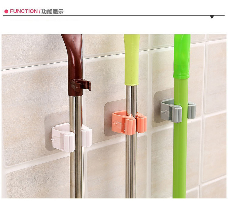 Free Punch Mop Rack Hook Strong Load-Bearing Wall Adhesive Toilet Wall Sticky Hook Storage Supporter T Free Punch Mop Rack Hook Strong Load-Bearing Wall Adhesive Toilet Wall Sticky Hook Storage Supporter T