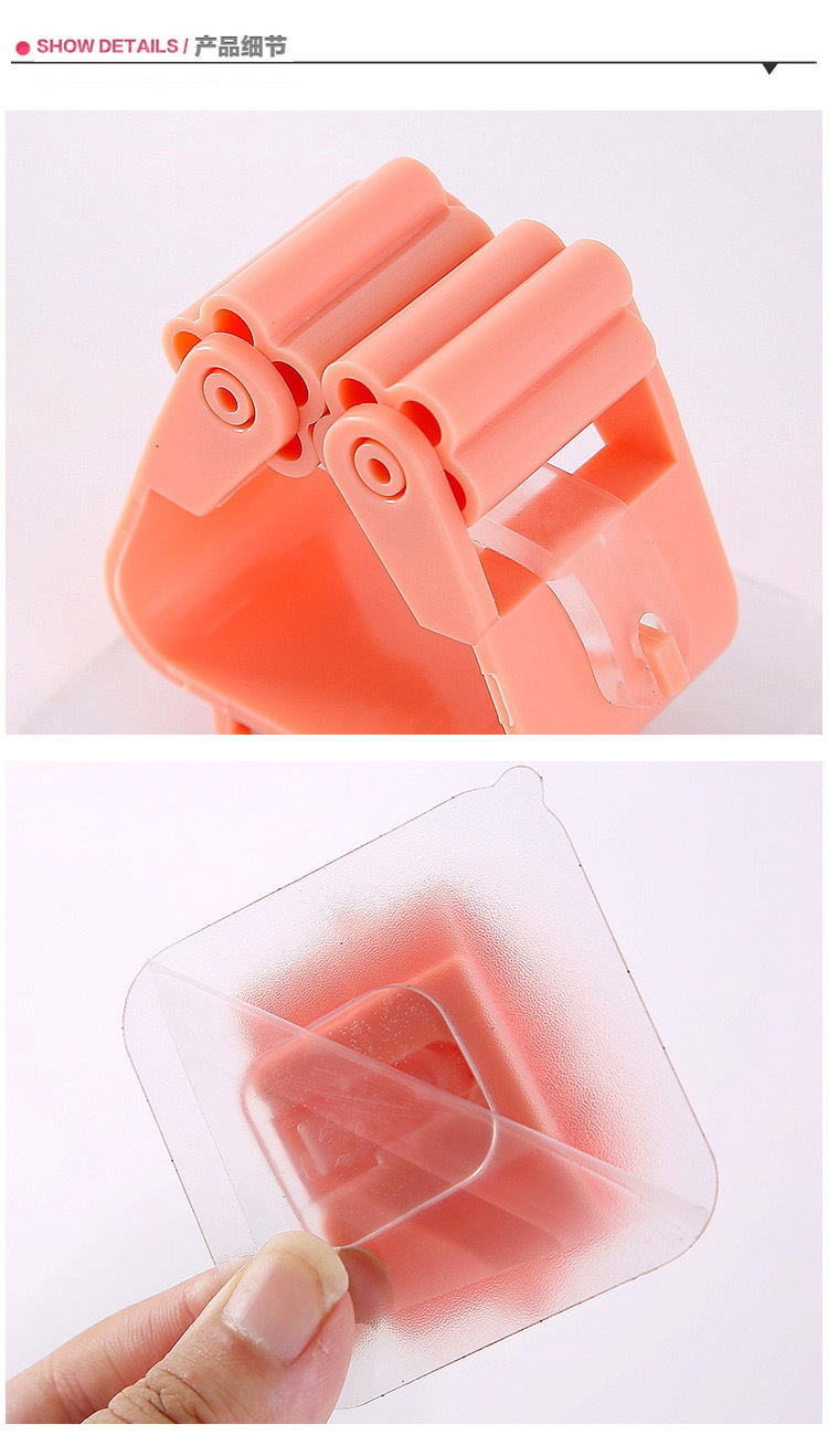 Free Punch Mop Rack Hook Strong Load-Bearing Wall Adhesive Toilet Wall Sticky Hook Storage Supporter T Free Punch Mop Rack Hook Strong Load-Bearing Wall Adhesive Toilet Wall Sticky Hook Storage Supporter T