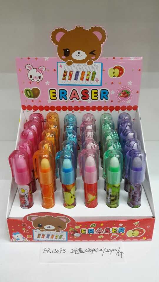 Factory direct Maharashtra rubber 13093 bullet fruit rubber multi section eraser
