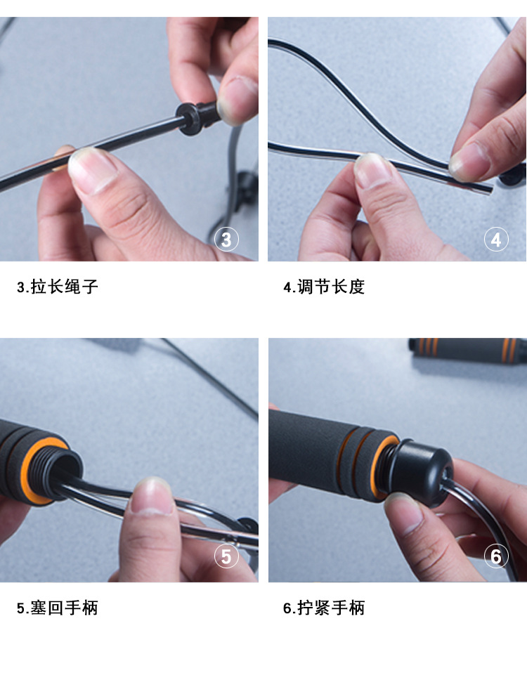 Bearing Shaft Foam Non-Slip Adjustable Adult Fitness Sports Skipping Rope Student Senior High School Entrance Examination Training Rope Bearing Shaft Foam Non-Slip Adjustable Adult Fitness Sports Skipping Rope Student Senior High School Entrance Examination Training Rope
