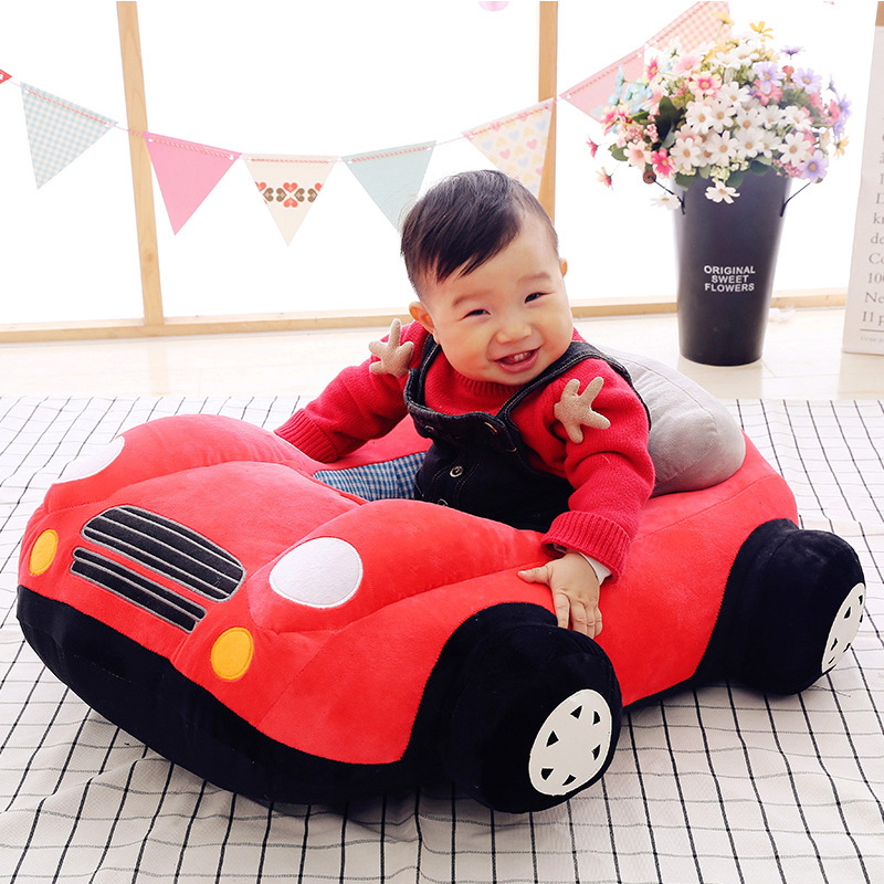 Simulation Plush Toy Infant Large Back Cushion Throw Pillow Adult Bean Bag Baby Learning Seat Pillow