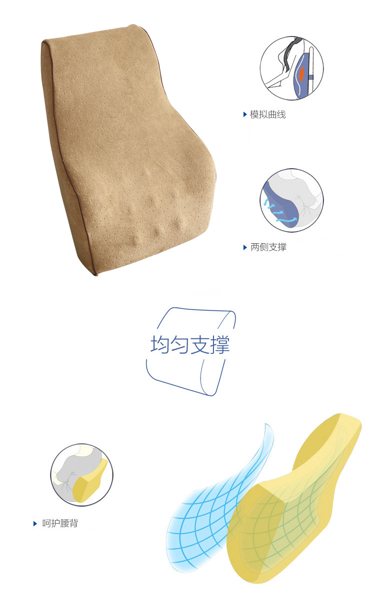 Waist Support Car Seat Back Cushion Memory Foam Waist Support Waist Cushion Pillow Four Seasons Sponge Waist Pillow Waist Support Car Seat Back Cushion Memory Foam Waist Support Waist Cushion Pillow Four Seasons Sponge Waist Pillow