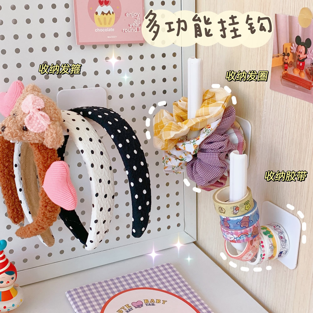 Hook Strong Load-Bearing Adhesive Punch-Free Student Dormitory Wall Hanging Wall Strip Large Seamless Sticky Hook Jewelry Rack