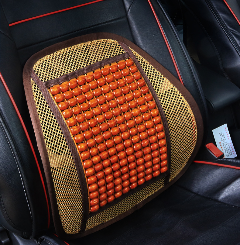 Automobile wood bead waist by ventilation massage waist cushion seat back Automobile wood bead waist by ventilation massage waist cushion seat back