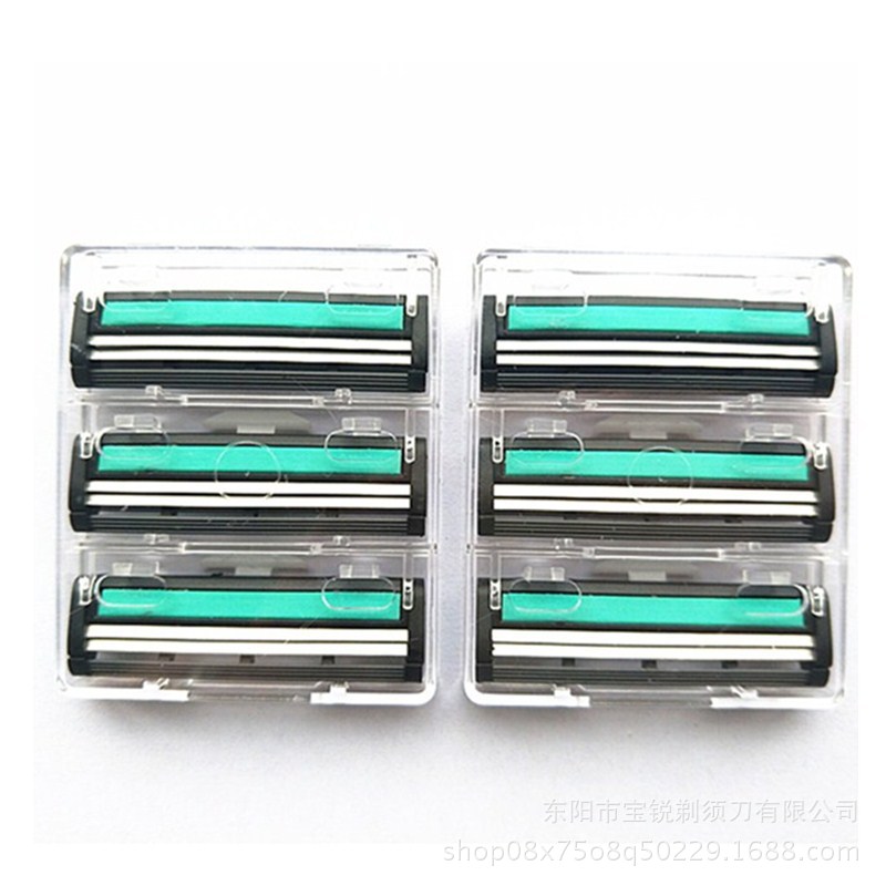 Jierui Brand Manual Shaver Pieces OldFashioned Shaver Stainless Steel DoubleLayer Replaceable Cutter Head