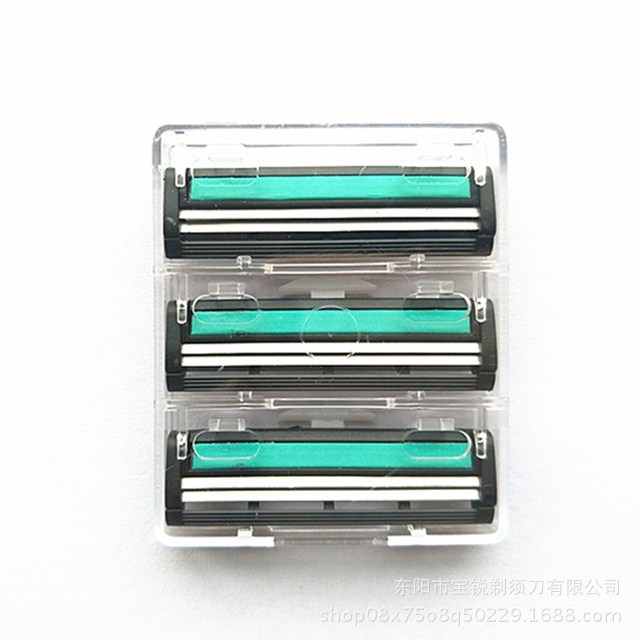 Jierui Brand Manual Shaver Pieces OldFashioned Shaver Stainless Steel DoubleLayer Replaceable Cutter Head