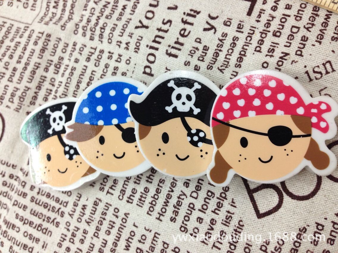 [Eraser Professional Production] Korean Creative Stationery Gift Children Cartoon Pirate Shape Eraser