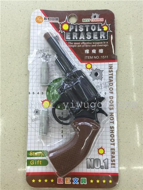The popular toy pistol students creative stationery eraser rubber rubber cartoon simulation modeling The popular toy pistol students creative stationery eraser rubber rubber cartoon simulation modeling