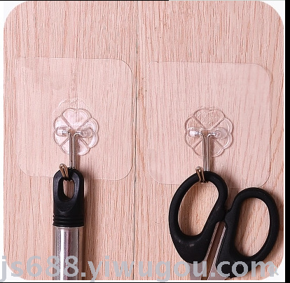 Hook adhesive stick wall hanging load-bearing suction cup kitchen hook after traceless paste door without hole hook