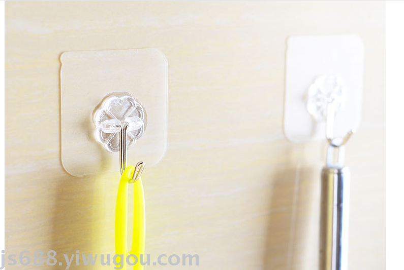 Hook adhesive stick wall hanging load-bearing suction cup kitchen hook after traceless paste door without hole hook