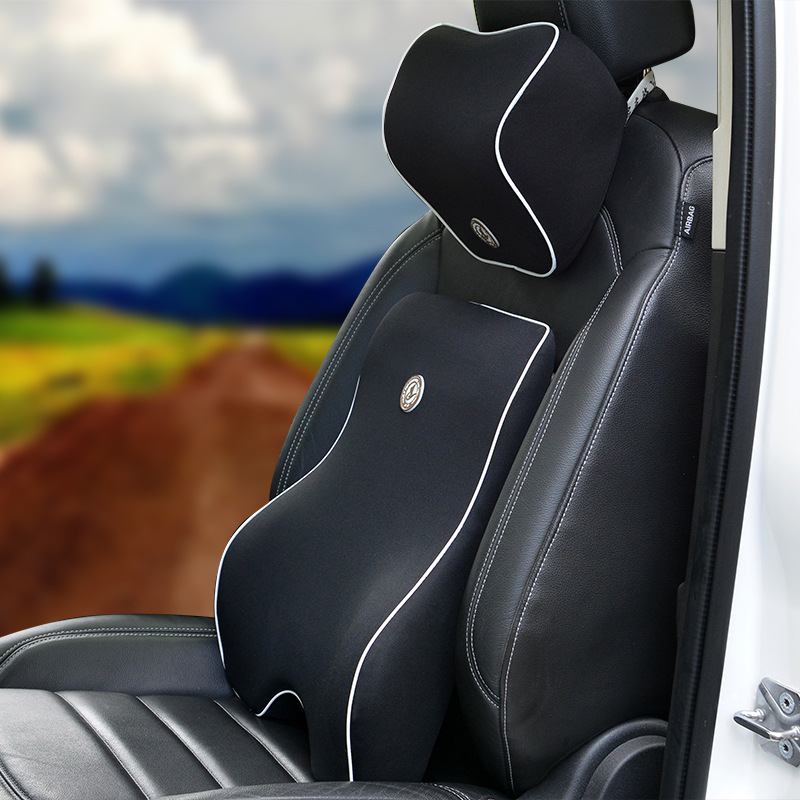 Set Pillow Back Cushion Waist Support for Car Interior Seat Four Seasons Universal New Slow Rebound Special Offer