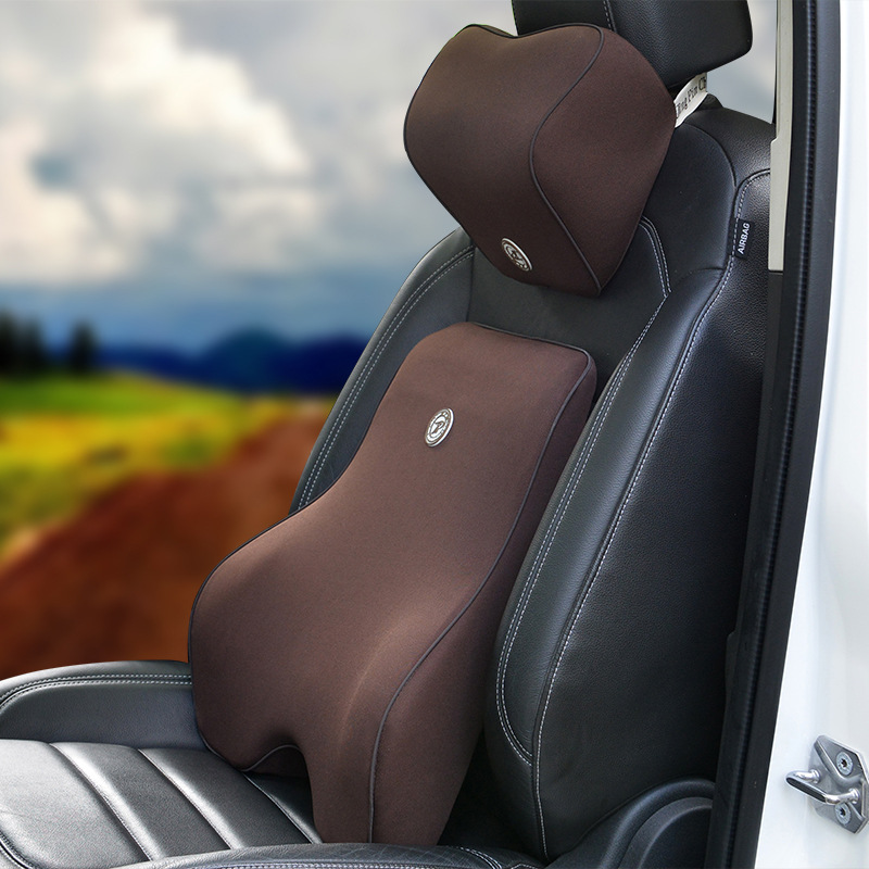 Set Pillow Back Cushion Waist Support for Car Interior Seat Four Seasons Universal New Slow Rebound Special Offer