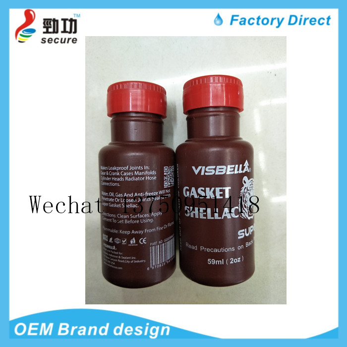 DERFOE GASKET SHELLAC cylinder glue, GASKET glue, liquid GASKET glue