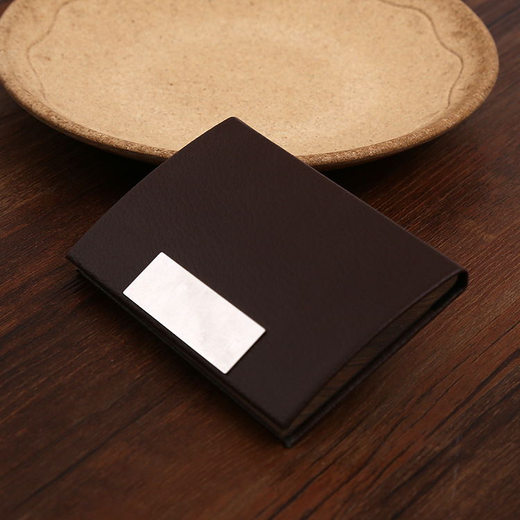 Direct sales manufacturers produce business leather rectangular business card case card clip leather business card case Direct sales manufacturers produce business leather rectangular business card case card clip leather business card case