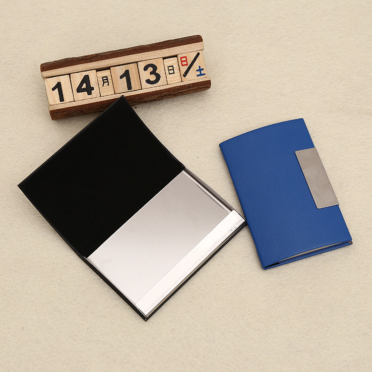 Direct sales manufacturers produce business leather rectangular business card case card clip leather business card case Direct sales manufacturers produce business leather rectangular business card case card clip leather business card case
