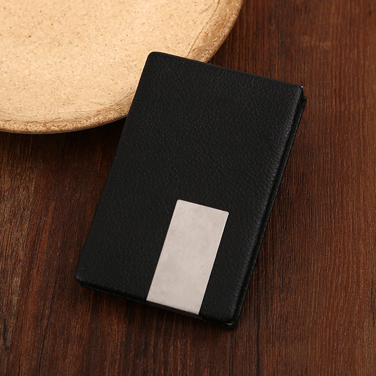 Direct sales manufacturers produce business leather rectangular business card case card clip leather business card case Direct sales manufacturers produce business leather rectangular business card case card clip leather business card case
