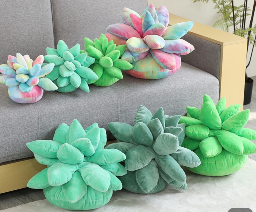 INS Nordic Home Simulation Succulent Pillow Green Bedside Back Cushion/Seat Cushion Birthday Gift for Girls Plush Toy INS Nordic Home Simulation Succulent Pillow Green Bedside Back Cushion/Seat Cushion Birthday Gift for Girls Plush Toy