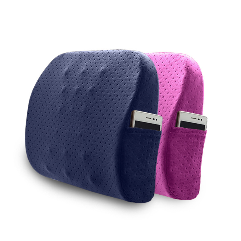 Manufacturer wholesale memory cotton waist seat cushion for waist protection Office cushion for car back in summer