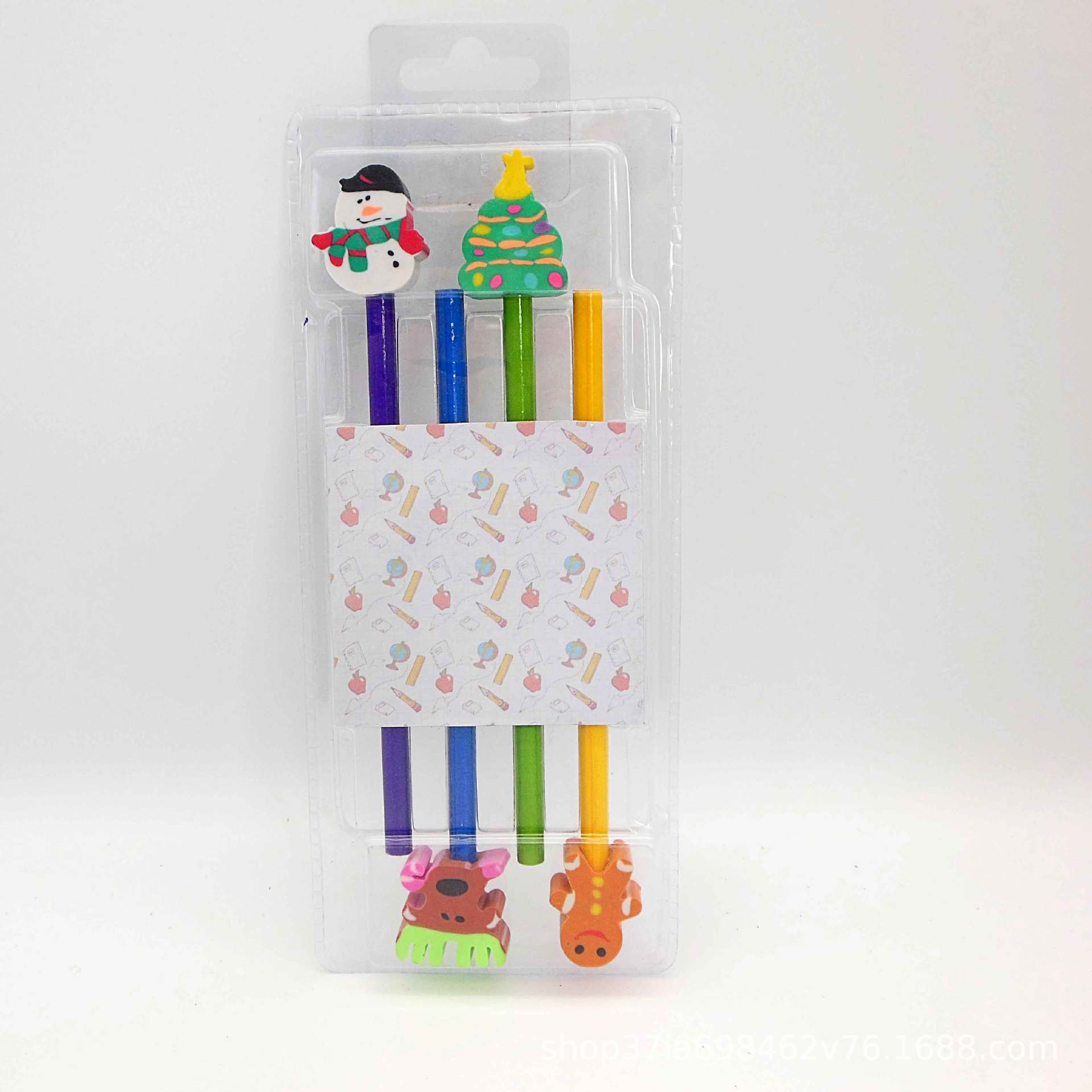 Twelve pencil eraser two Pencil Sharpener stationery set School supplies Children's stationery Twelve pencil eraser two Pencil Sharpener stationery set School supplies Children's stationery