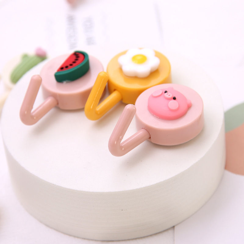 Creative Sticky Hook Nordic Cute Strong Load-Bearing Hook Home Punch-Free Invisible Wall Decorative Dormitory Small Hook Creative Sticky Hook Nordic Cute Strong Load-Bearing Hook Home Punch-Free Invisible Wall Decorative Dormitory Small Hook