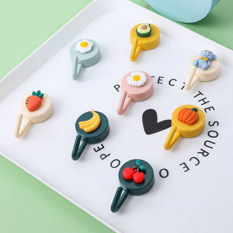 Creative Sticky Hook Nordic Cute Strong Load-Bearing Hook Home Punch-Free Invisible Wall Decorative Dormitory Small Hook Creative Sticky Hook Nordic Cute Strong Load-Bearing Hook Home Punch-Free Invisible Wall Decorative Dormitory Small Hook