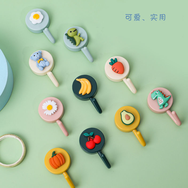 Creative Sticky Hook Nordic Cute Strong Load-Bearing Hook Home Punch-Free Invisible Wall Decorative Dormitory Small Hook Creative Sticky Hook Nordic Cute Strong Load-Bearing Hook Home Punch-Free Invisible Wall Decorative Dormitory Small Hook