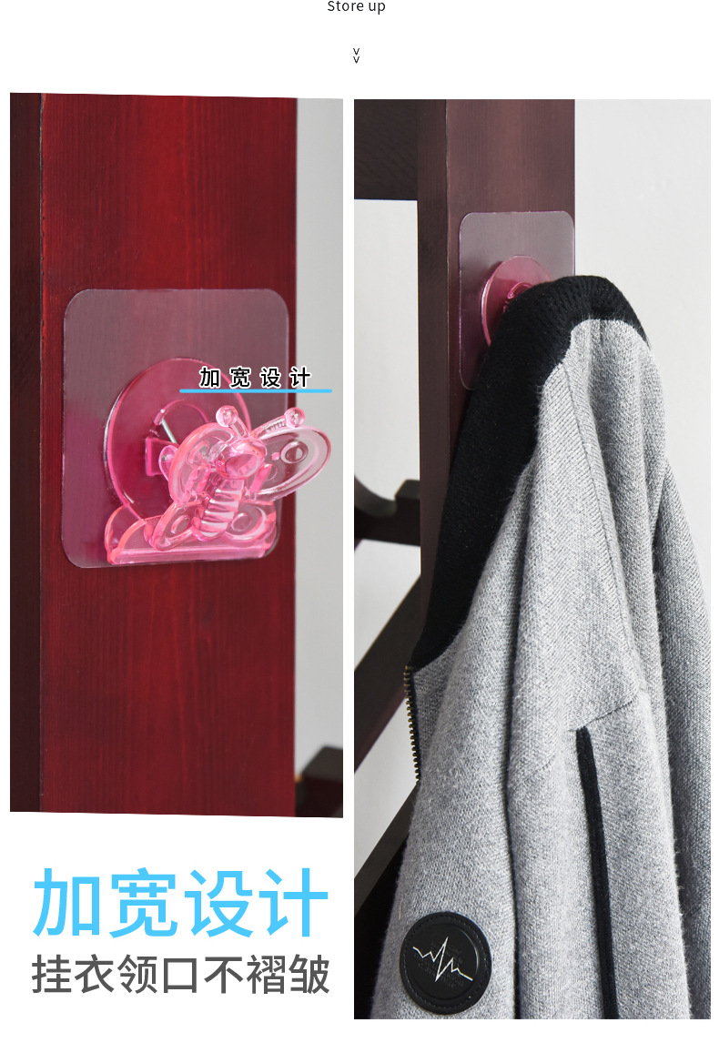 No trace, No hole, Crystal clip, Butterfly hook, Powerful load-bearing Hook, wall-mounted Folder, Bath holder, sticky hook No trace, No hole, Crystal clip, Butterfly hook, Powerful load-bearing Hook, wall-mounted Folder, Bath holder, sticky hook