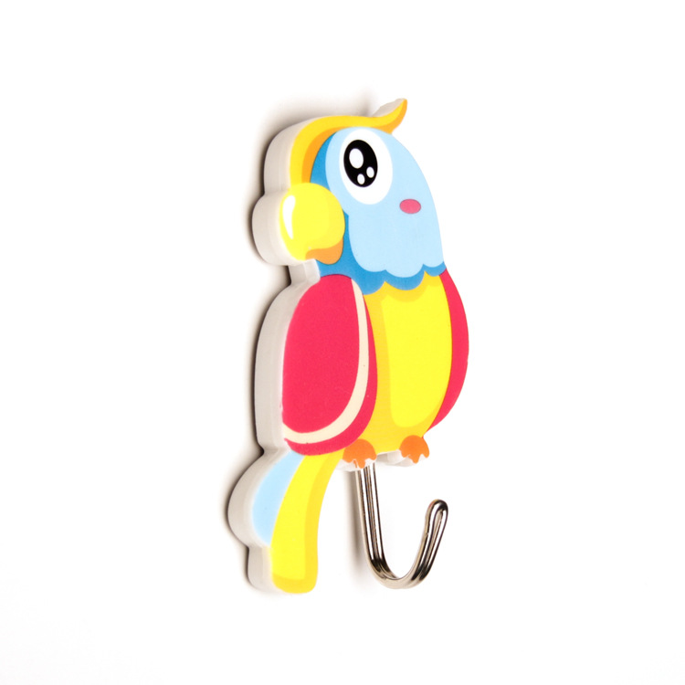 Cartoon strong load-bearing adhesive hook creative hook kitchen bathroom door back wall door ceramic tile adhesive hook