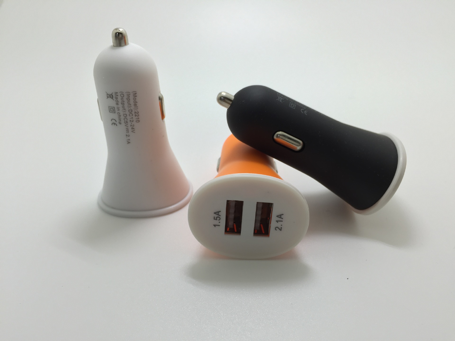 Car charger frosted small horn Car charge phone universal full 1A double ipad Car charge