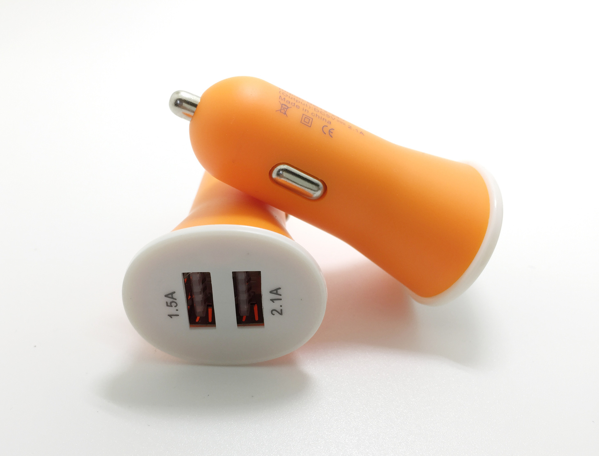Car charger frosted small horn Car charge phone universal full 1A double ipad Car charge
