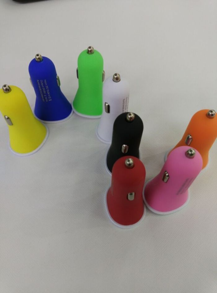 Car charger frosted small horn Car charge phone universal full 1A double ipad Car charge