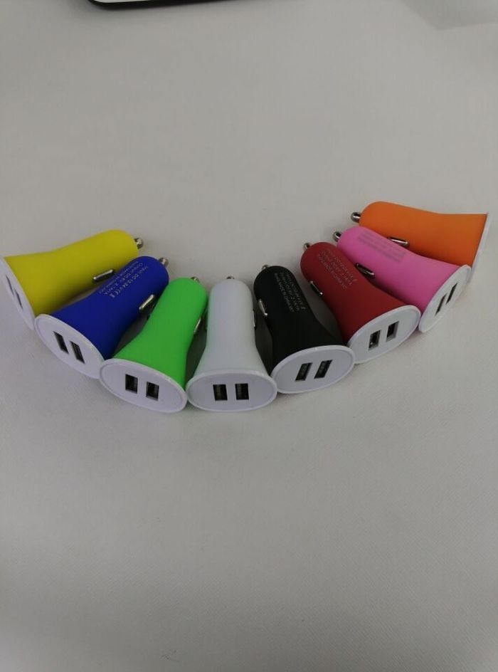 Car charger frosted small horn Car charge phone universal full 1A double ipad Car charge