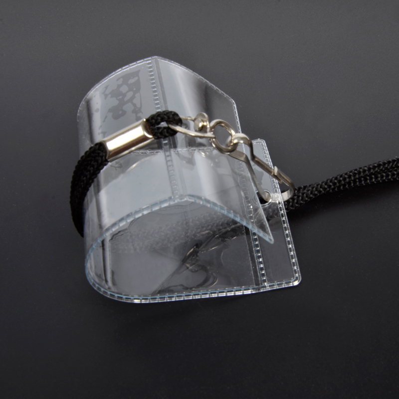 Wholesale PVC ID Card Case Transparent Vertical Badge Soft Film Work Permit Name Tag Card Insert Holder Product Tag