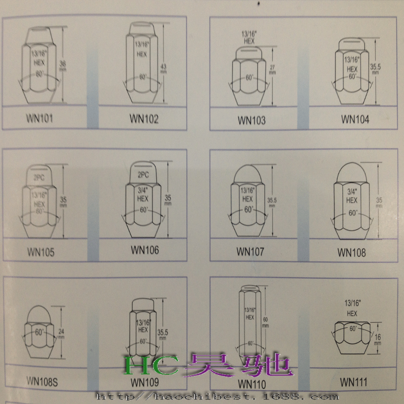 Manufacturers automotive wheel nut wheel nut wheel screw