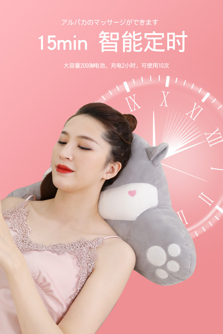 Car Massage Lumbar Support Pillow Waist Support Cushion Lumbar Support Pillow Pad Multifunctional Cushion Pillow Seat Back Car Massager Dual Use in Car and Home