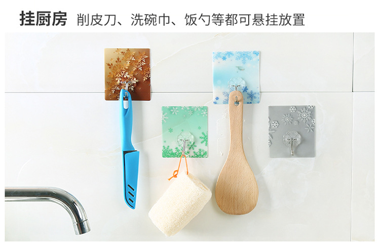 Xinyou Lovely glue hook strong bearing no hole creative glue hook kitchen bathroom wall without trace glue hook Xinyou Lovely glue hook strong bearing no hole creative glue hook kitchen bathroom wall without trace glue hook