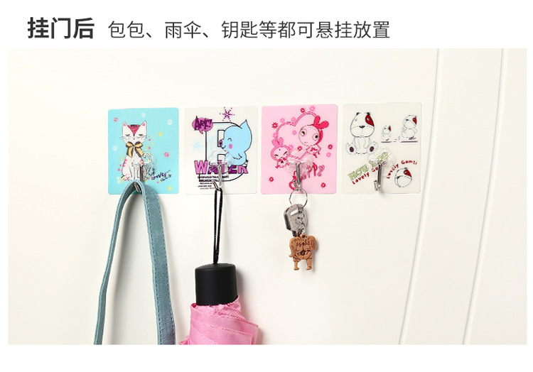 Xinyou Lovely glue hook strong bearing no hole creative glue hook kitchen bathroom wall without trace glue hook Xinyou Lovely glue hook strong bearing no hole creative glue hook kitchen bathroom wall without trace glue hook